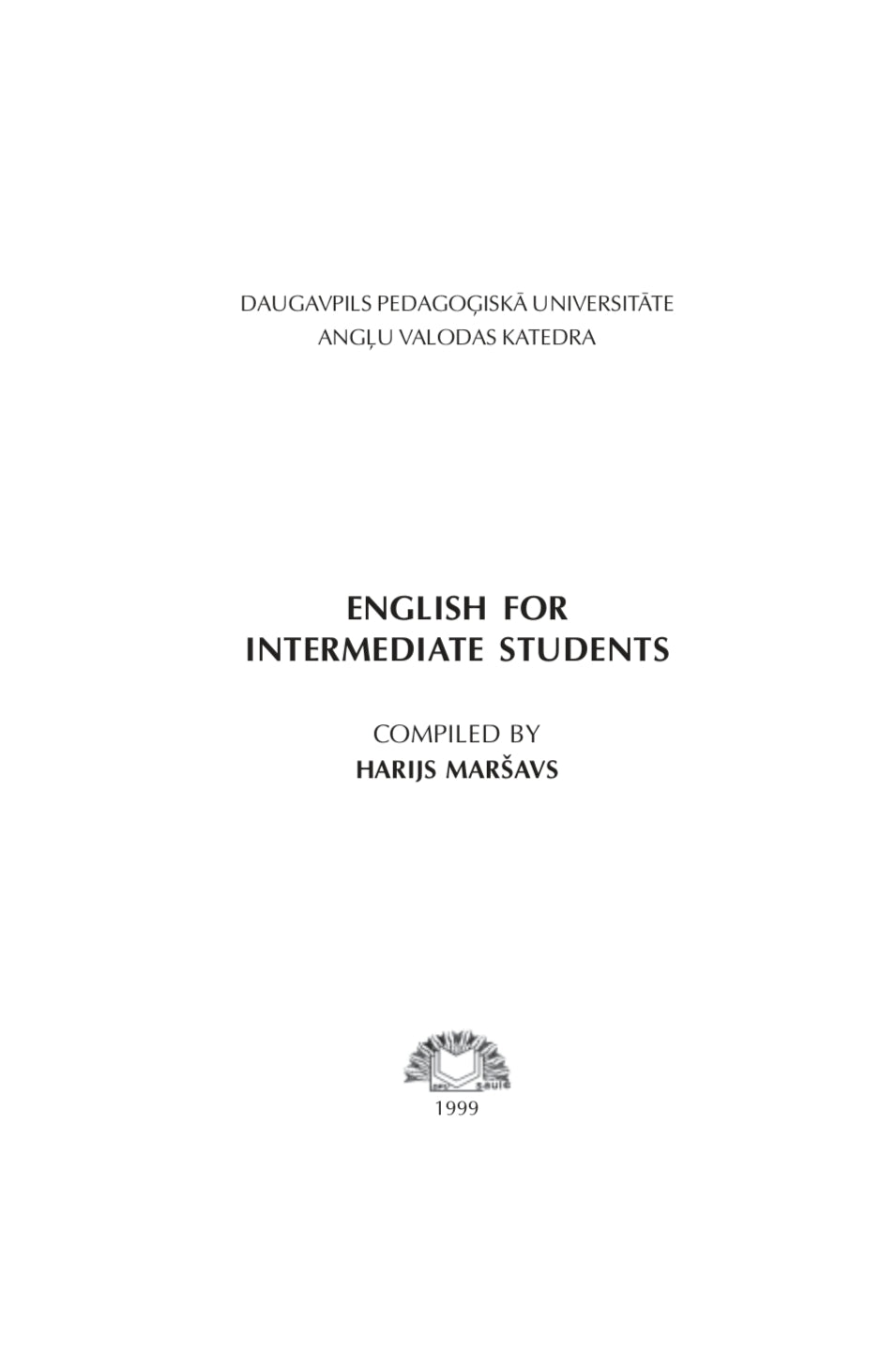 English for Intermediate Students